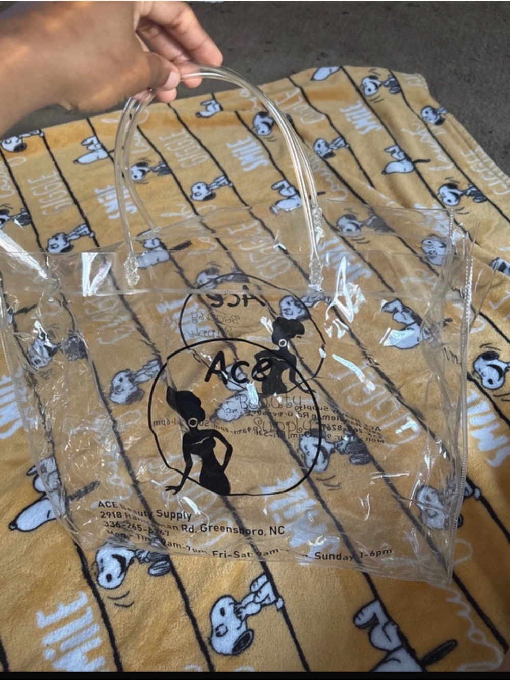 ACE Clear PVC Tote Bag